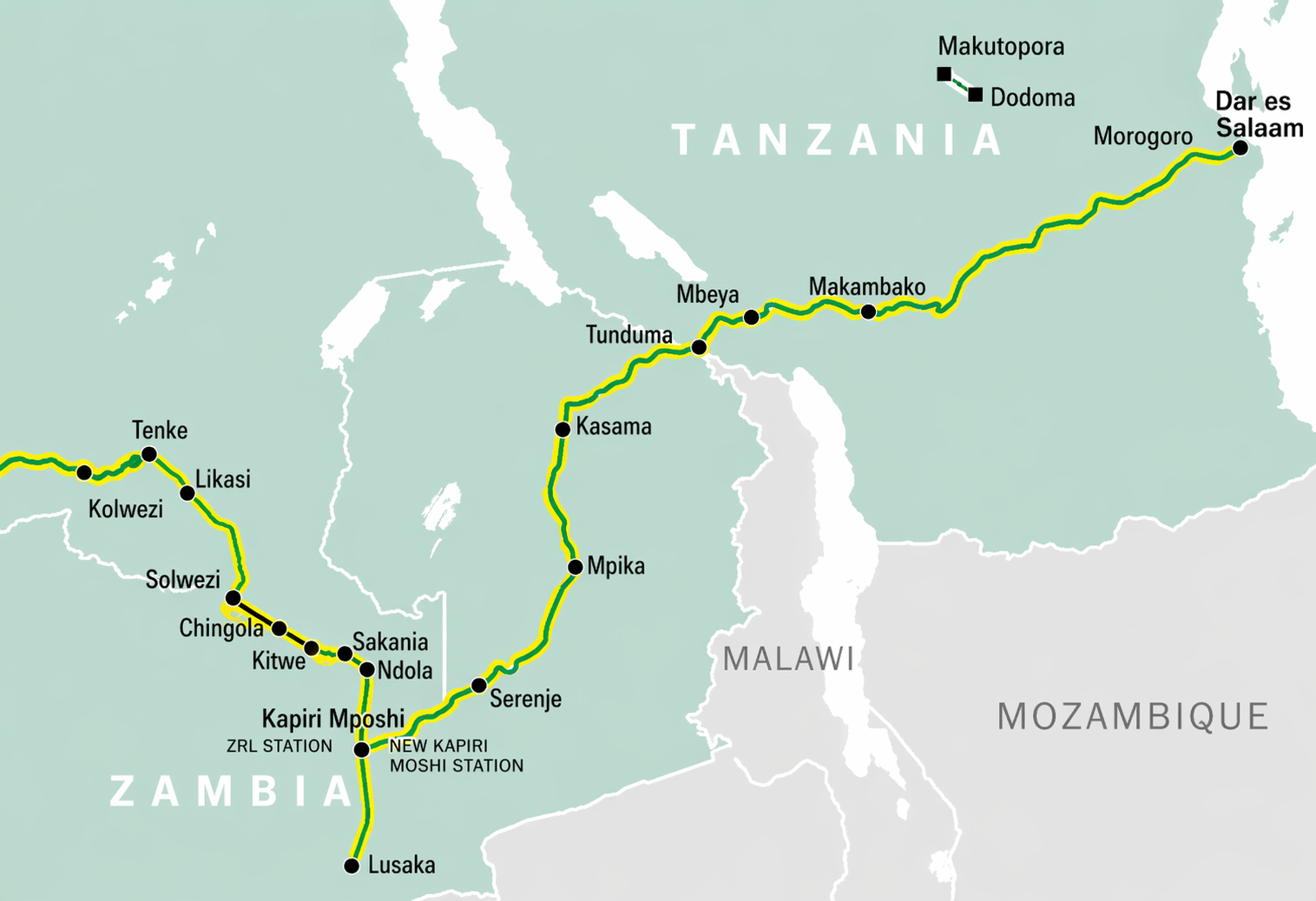 Portman Logistics Transport Network Map